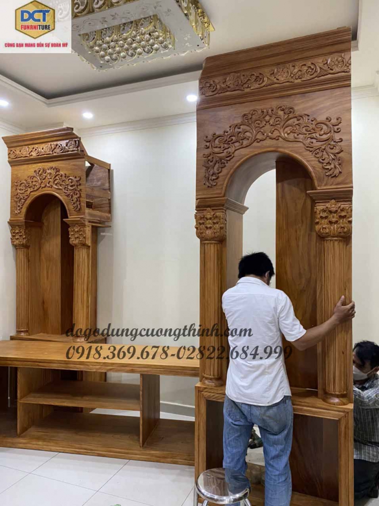 mẩu tủ tivi cổ điển cao cấp gỗ gõ đỏ sang trọng